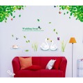 Wedding Swans Wall Sticker